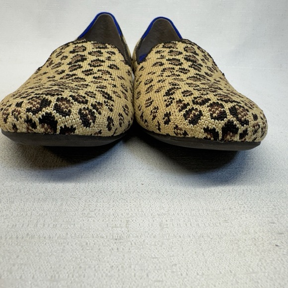 Rothy's The Flat Round Toe Spotted Leopard Print Loafer Ballet Flat 9.5 - Picture 4 of 7